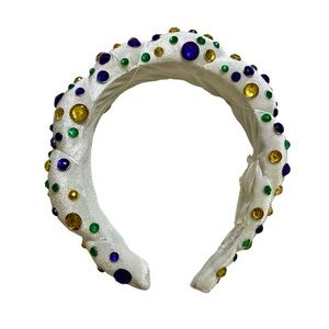 Mardi Gras Jeweled Headband 🟣🟢🟡